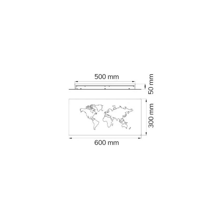 Wofi 4556.01.50.9600 – Dekorative LED-Wandleuchte LINDA LED/26W/230V 3000K