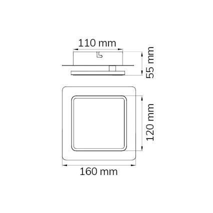 Wofi 4785.01.10.9000 - LED-Wandleuchte SUTTER LED/4,5W/230V 3000K schwarz