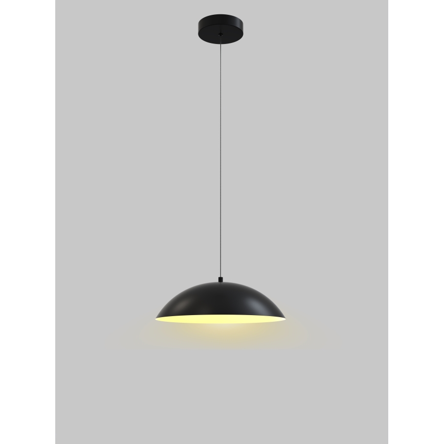 Wofi 6001-104 - Dimmbare LED-Hängeleuchte an Schnur ROSCOFF LED/19W/230V schwarz/golden