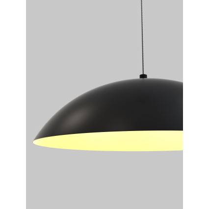 Wofi 6001-104 - Dimmbare LED-Hängeleuchte an Schnur ROSCOFF LED/19W/230V schwarz/golden