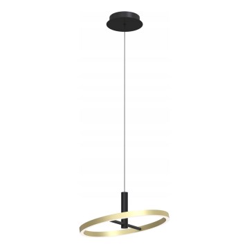 Wofi 6016-104L - LED-dimmbare Pendelleuchte am Seil BREST LED/19W/230V Ø 42 cm schwarz/gold