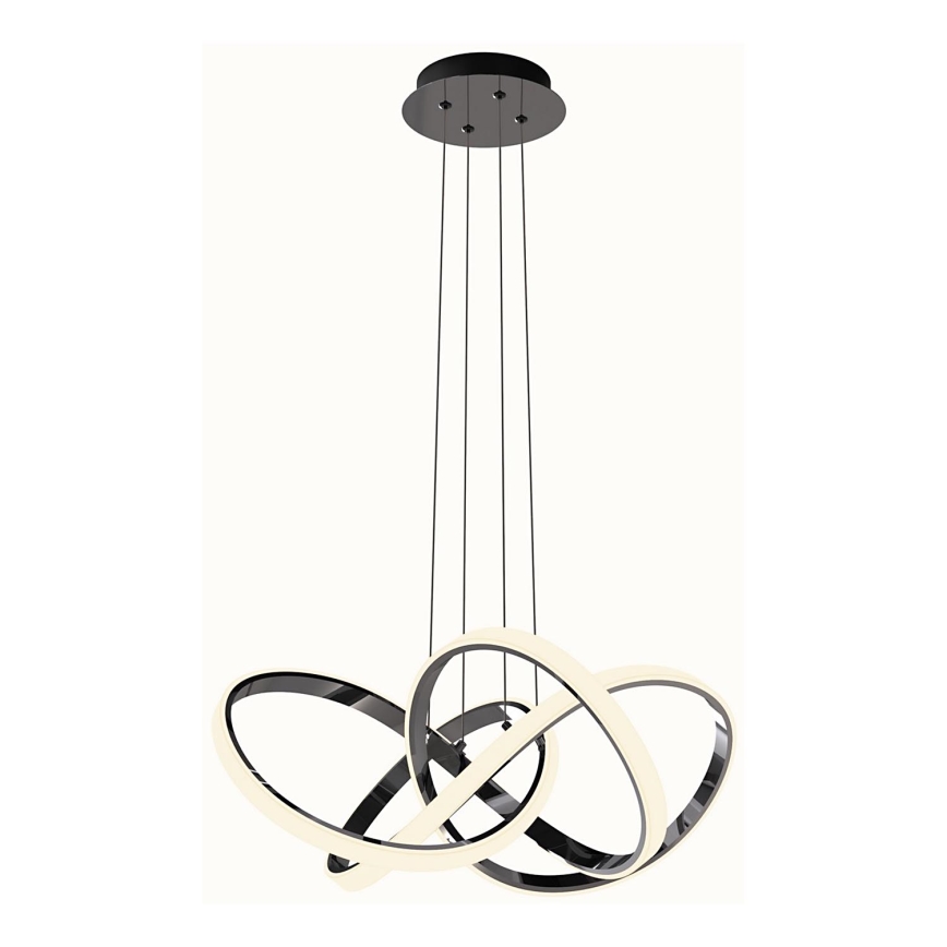Wofi 6134-105L - Dimmbare LED-Hängeleuchte INDIGO LED/50W/230V schwarz/glänzendes Chrom