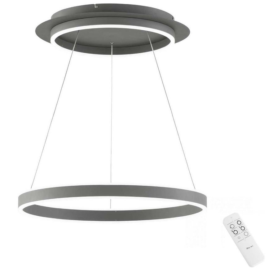 Wofi 6226.02.88.9000 – Dimmbare LED-Hängeleuchte an einer Schnur KEMI LED/83W/230V + Fernbedienung