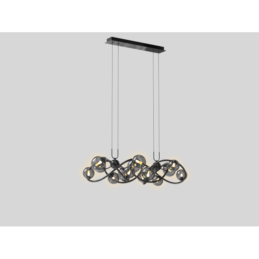Wofi 7014-1405 - LED-Hängeleuchte NANCY 14xG9/3,5W/230V schwarz/glänzendes Chrom