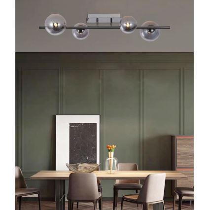 Wofi 7014-405W - LED-Aufbauleuchte VILLA 4xG9/3W/230V schwarz