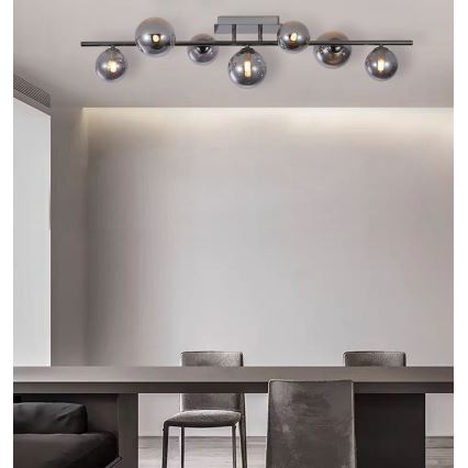 Wofi 7014-705W - LED-Aufbauleuchte VILLA 7xG9/3W/230V schwarz