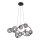 Wofi 7014-805 - LED-Hängeleuchte NANCY 8xG9/3,5W/230V schwarz/glänzendes Chrom