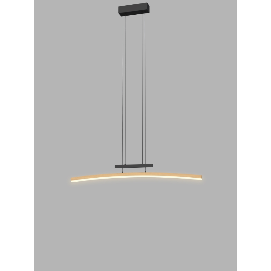 Wofi 7020-106 - Dimmbare LED-Hängeleuchte an Schnur BOLOGNA LED/27W/230V