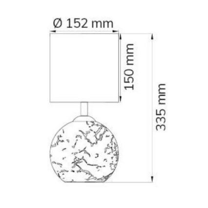 Wofi 8149.02.70.6006 - Tischlampe CARMEN 1xE14/40W/230V + 1xG9/10W silbern