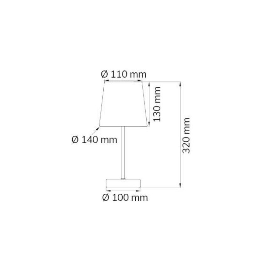 Wofi 8324.01.94.8000 - Tischlampe CESENA 1xE14/42W/230V rosa