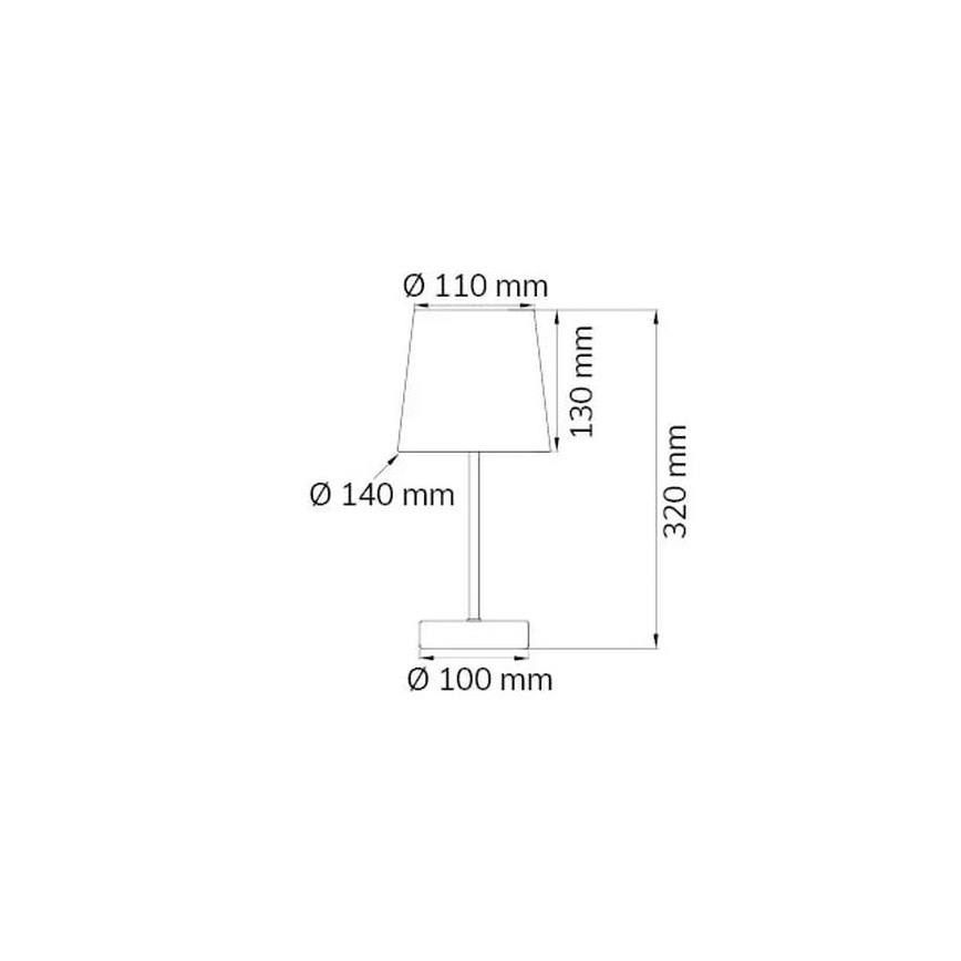 Wofi 832401949000 - Tischlampe CESENA 1xE14/42W/230V rosa