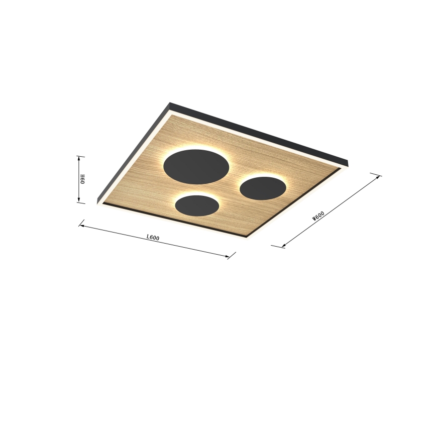 Wofi 9012-306L - Dimmbare LED-Deckenleuchte DIJON LED/40W/230V