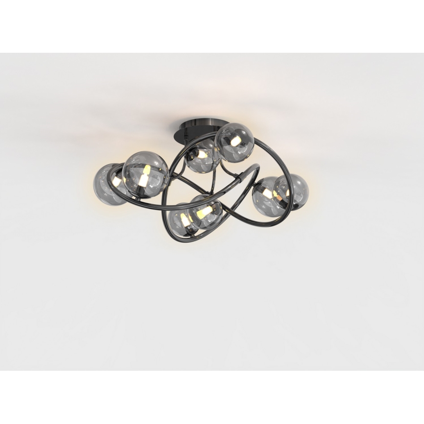 Wofi 9014-805 - LED-Anbauleuchte NANCY 8xG9/3,5W/230V schwarz/glänzendes Chrom
