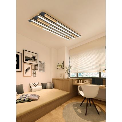 Wofi 9031-506L - LED dimmbare Deckenleuchte PALERMO LED/57W/230V Gummibaum