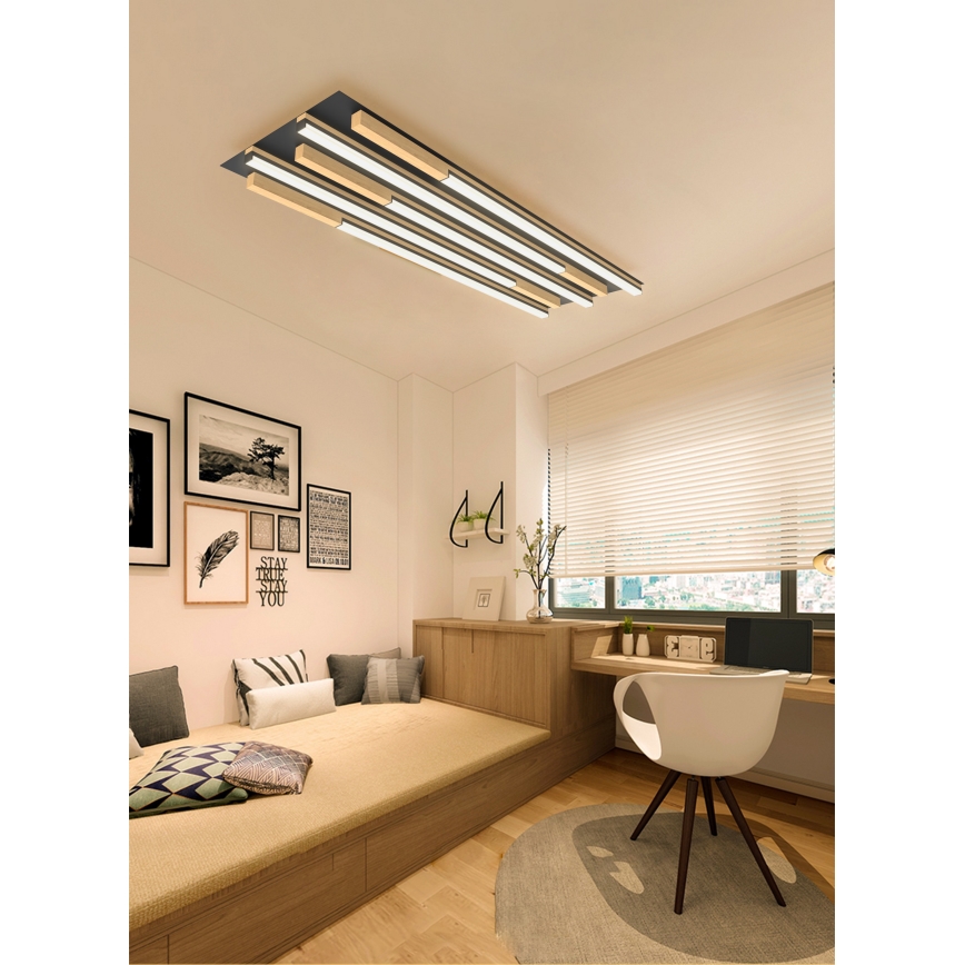 Wofi 9031-506L - LED dimmbare Deckenleuchte PALERMO LED/57W/230V Gummibaum