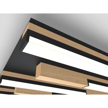 Wofi 9031-506L - LED dimmbare Deckenleuchte PALERMO LED/57W/230V Gummibaum