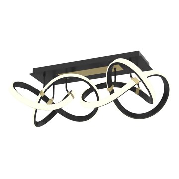 Wofi 9134-204 - LED Deckenleuchte dimmbar INDIGO LED/64W/230V schwarz/gold