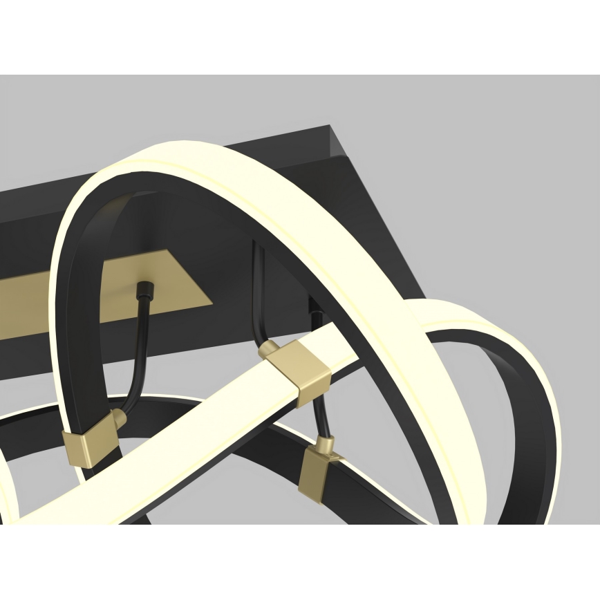 Wofi 9134-204 - LED Deckenleuchte dimmbar INDIGO LED/64W/230V schwarz/gold