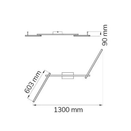 Wofi 9163.03.01.0000 - LED-Aufbauleuchte CLAY 3xLED/10W/230V