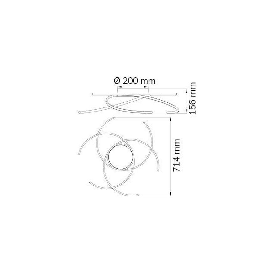 Wofi - LED-Deckenleuchte JULS LED/24W/230V