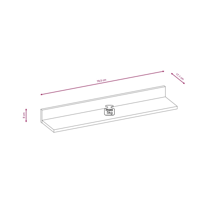 Wohnwand BRICK braun/schwarz