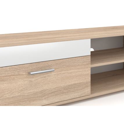Wohnwand BRICK Sonoma-Eiche/Weiß