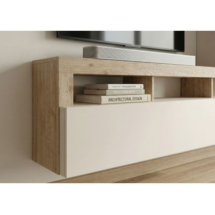 Wohnwand LENOR Kaschmir/Braun