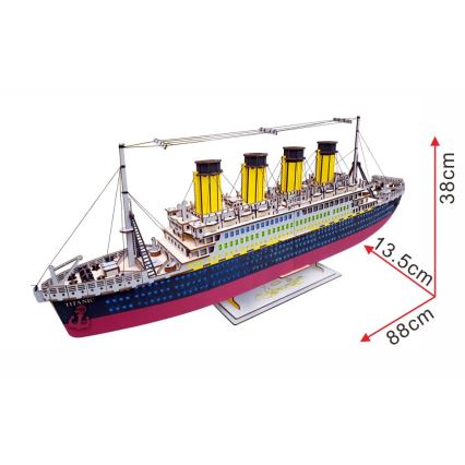 Woodcraft - 3D-Holzpuzzle Titanic