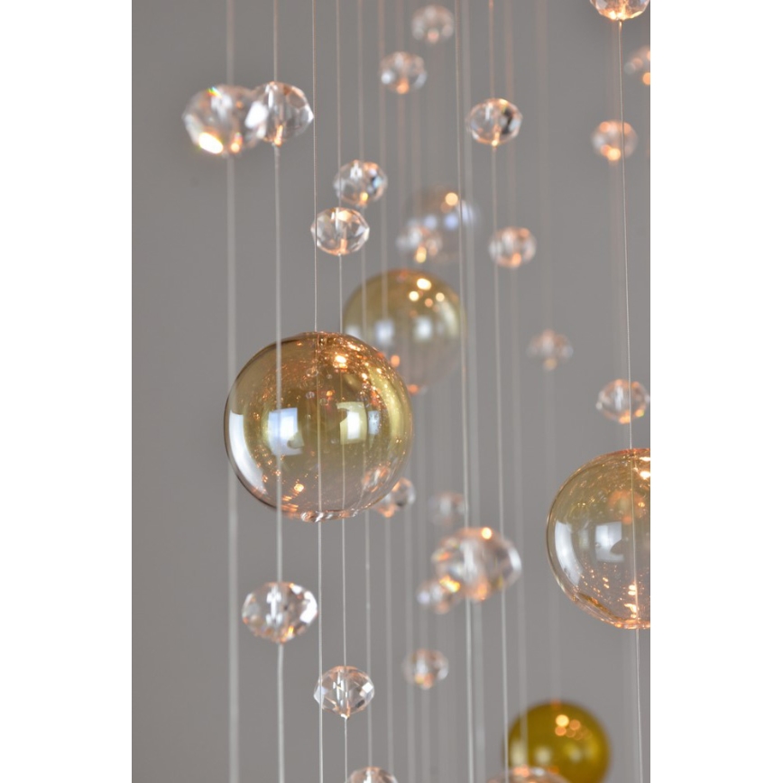 Wranovsky JWZ610100101 - Kristall-Deckenkronleuchter ORBIS 10xGU10/40W/230V