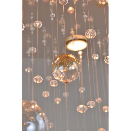 Wranovsky JWZ610100101 - Kristall-Deckenkronleuchter ORBIS 10xGU10/40W/230V