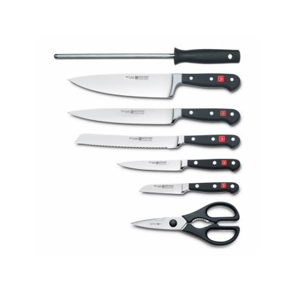 Wüsthof - Küchenmesserset im Block CLASSIC 8-teilig Esche/Beige