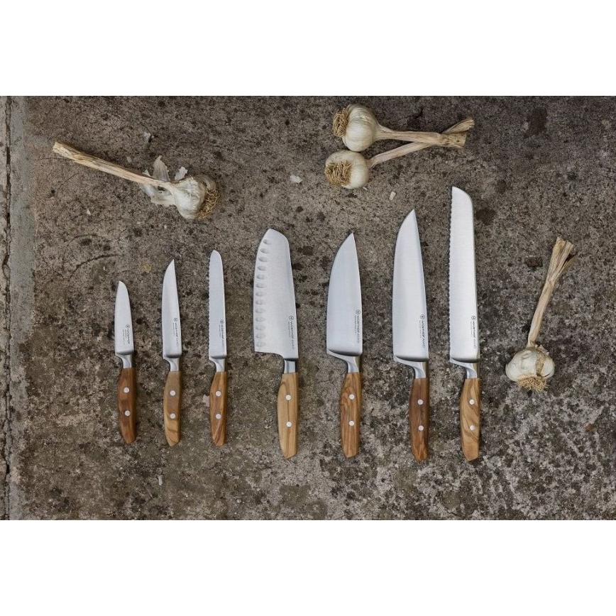 Wüsthof - Küchenmesser Santoku AMICI 17 cm Olivenholz