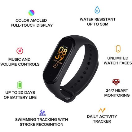 Xiaomi - Fitnessarmband Mi Band 6 Bluetooth 5 ATM