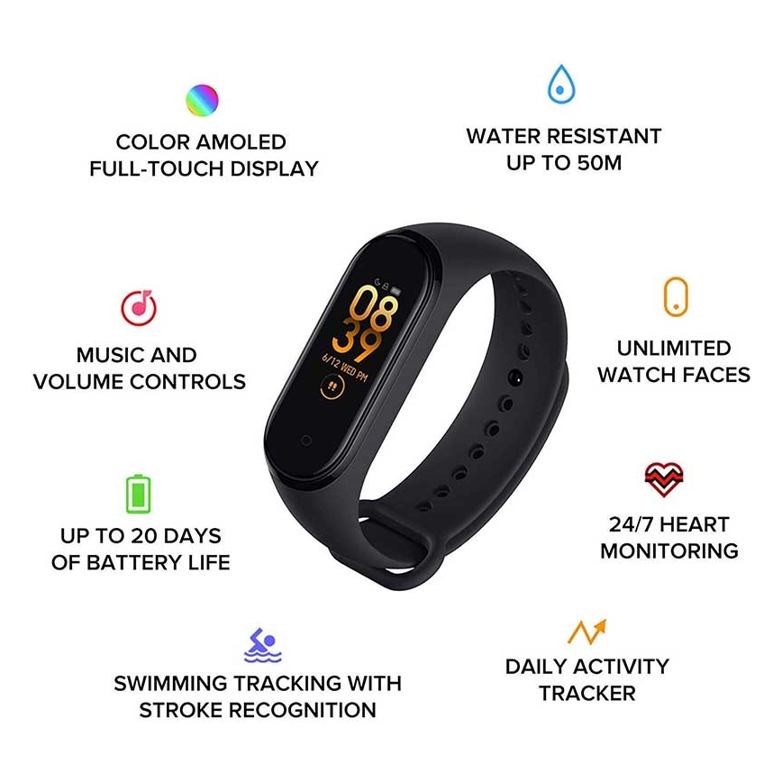 Xiaomi - Fitnessarmband Mi Band 6 Bluetooth 5 ATM