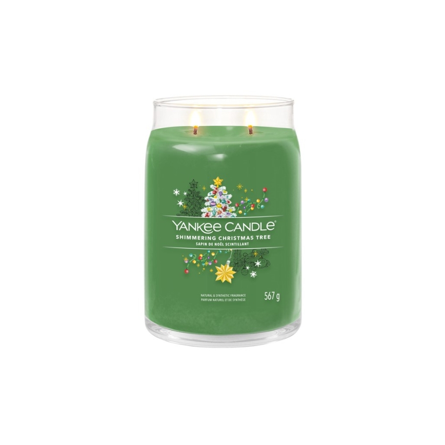Yankee Candle - Duftkerze SHIMMERING CHRISTMAS TREE groß 567g 60-90 Std.
