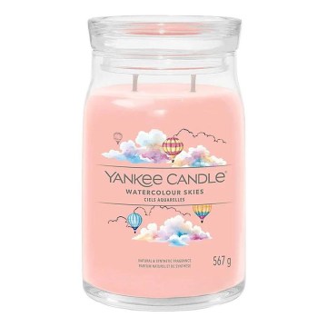Yankee Candle - Duftkerze WATERCOLOUR SKIES, groß, 567 g, 60-90 Std.