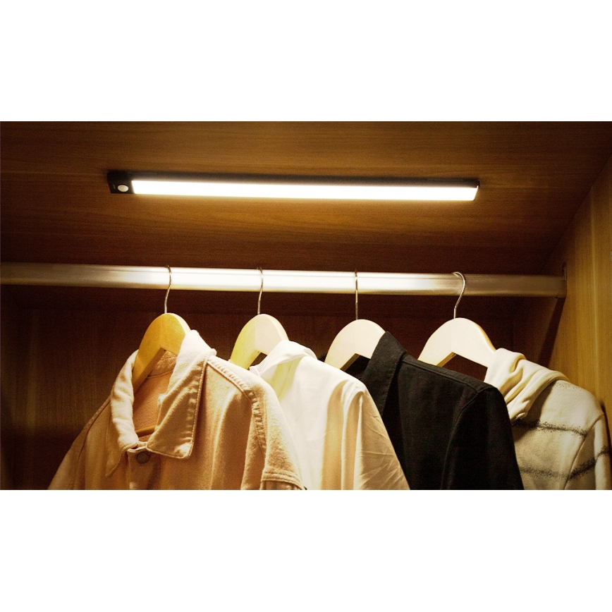 Yeelight - LED dimmbares, wiederaufladbares Möbellicht mit Sensor LED/1,8W/1100 mAh 4000K 20 cm Schwarz