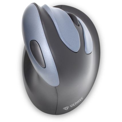 Yenkee – Ergonomische Maus 1000/1600 DPI 1xAA schwarz