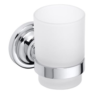 Zahnbürstenhalter 7x9,5 cm, silberfarben