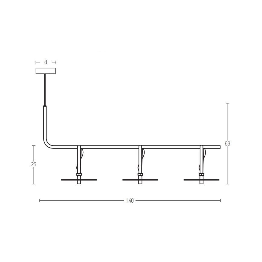 Zambelis 18138-B - LED-Hängeleuchte an Schnur 3xLED/5W/230V