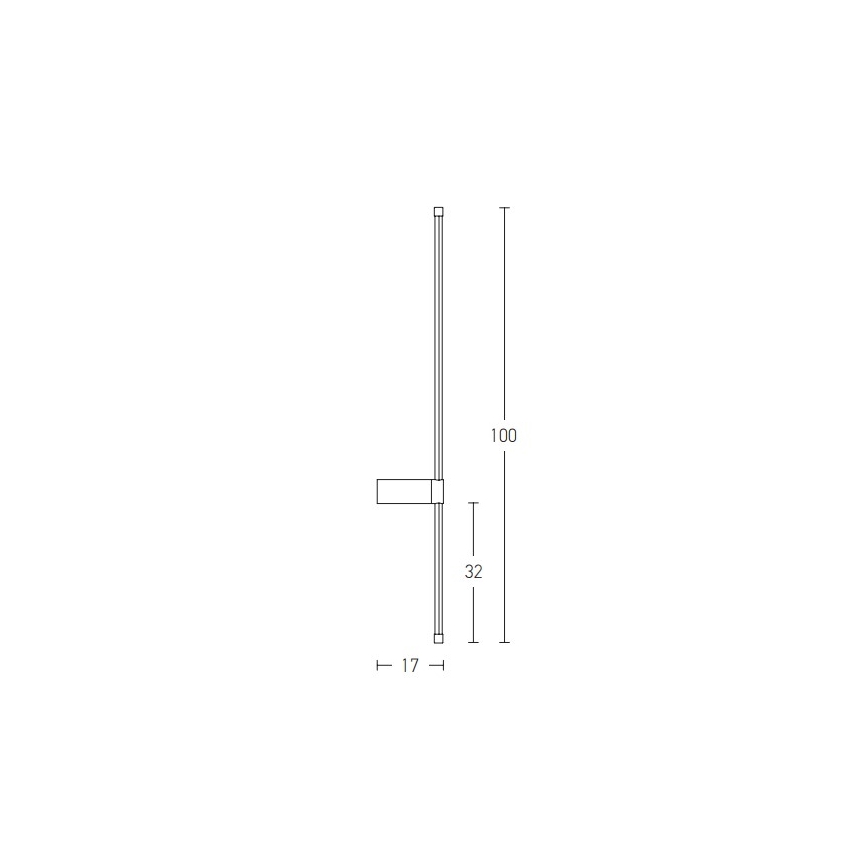 Zambelis 20116 - LED-Wandbeleuchtung LED/20W/230V schwarz