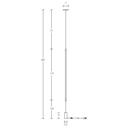 Zambelis 20184 - LED-Stehlampe LED/22W/230V