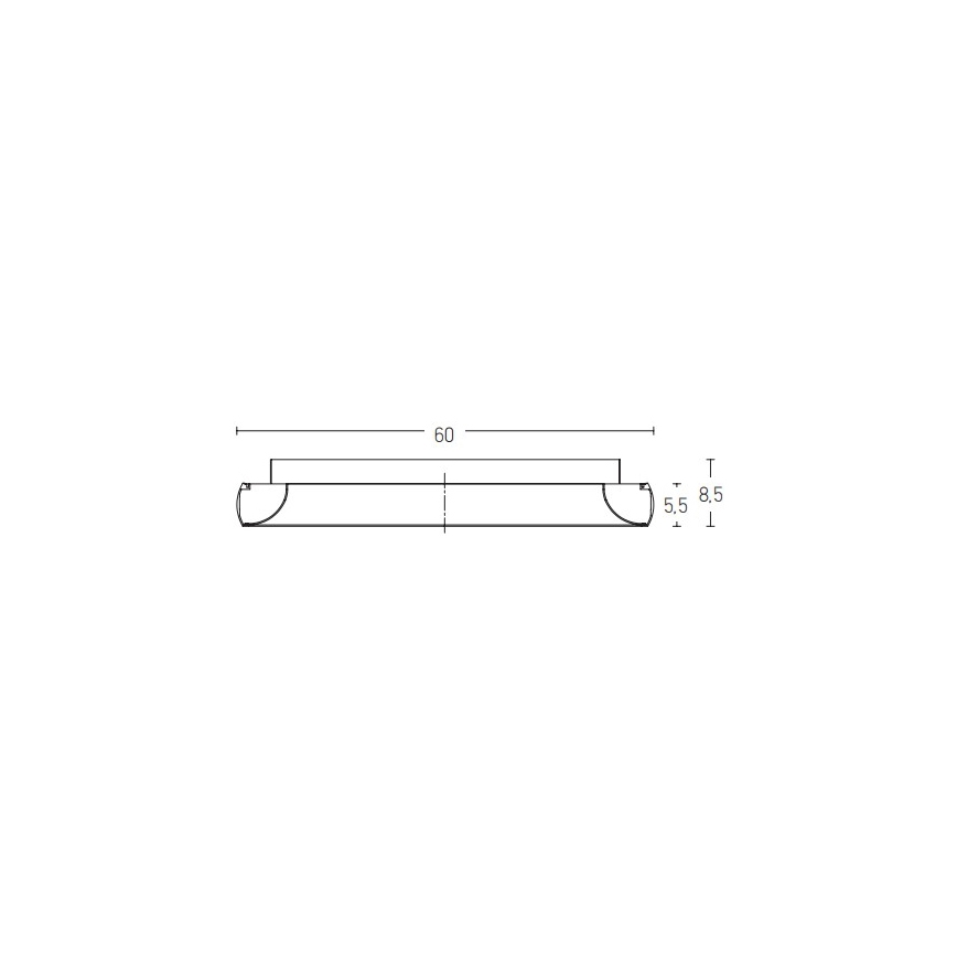 Zambelis 2048 - Dimmbare LED-Deckenleuchte LED/50W/230V d 60 cm schwarz