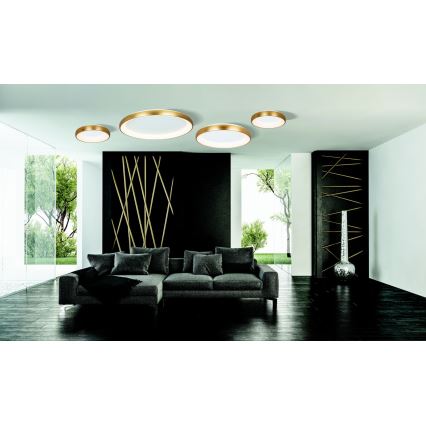 Zambelis 2050 - LED dimmbares Deckenleuchte LED/50W/230V Ø 60 cm gold