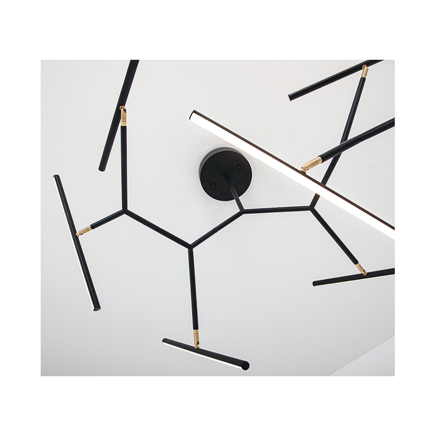 Zambelis 2072 - Dimmbare LED-Hängeleuchte an Stange LED/68W/230V schwarz