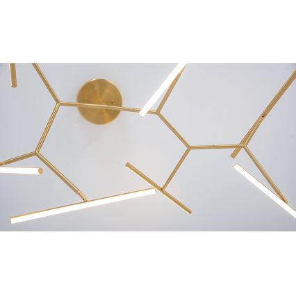 Zambelis 2073 - Dimmbare LED-Hängeleuchte an Stange LED/68W/230V golden