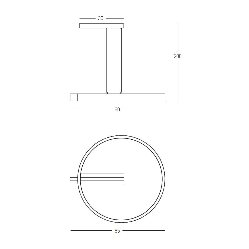 Zambelis 22011 - Dimmbare LED-Hängeleuchte an Schnur LED/41W/230V