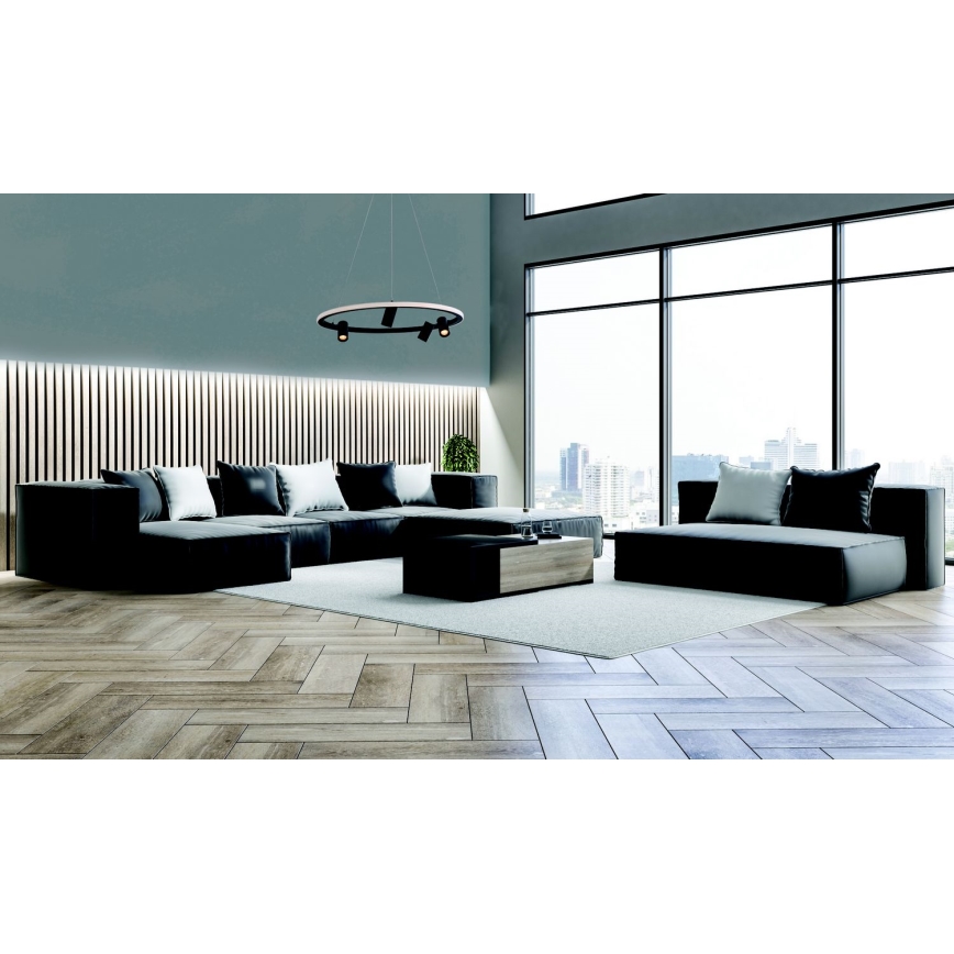 Zambelis 22013 - Dimmbare LED-Hängeleuchte an Schnur LED/59W/230V d 79 cm schwarz