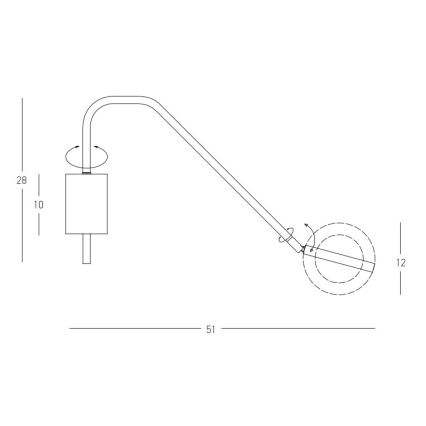 Zambelis 22043 - Dimmbare LED-Wandleuchte LED/7W/230V weiß