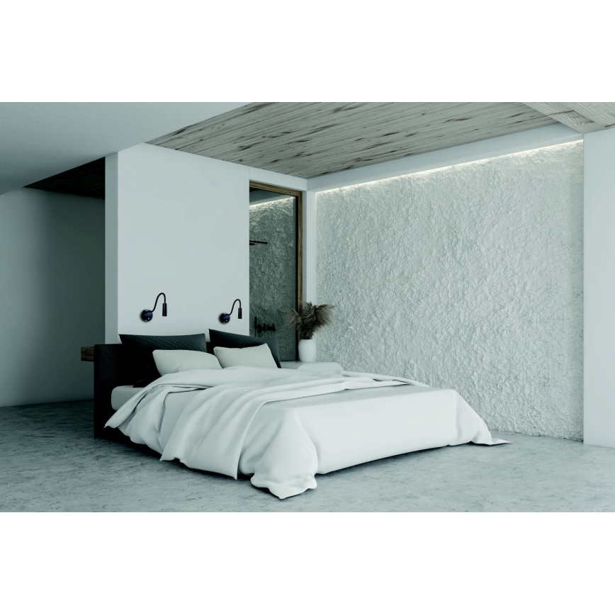 Zambelis 22049 - LED Flexible Lampe LED/3W/230V CRI90 Schwarz